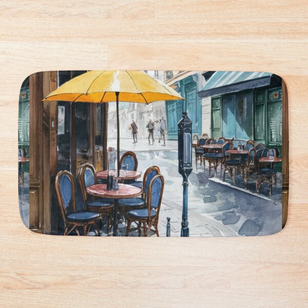 Item preview, Paris Cafe Watercolor Illustration … By Carraann designed and sold by CARRAANN.
