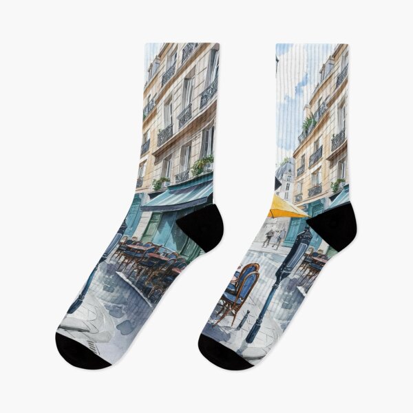 Item preview, Paris Cafe Watercolor Illustration … By Carraann designed and sold by CARRAANN.