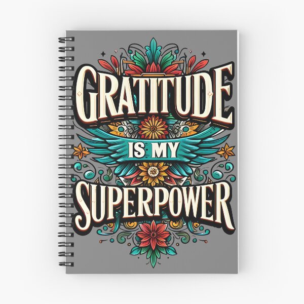 Item preview, gratitude is my superpower, typography designed and sold by maxmaj.