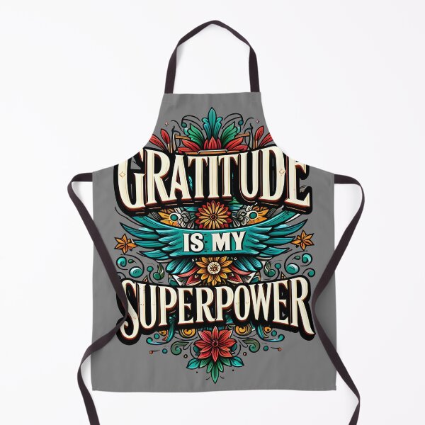 Item preview, gratitude is my superpower, typography designed and sold by maxmaj.