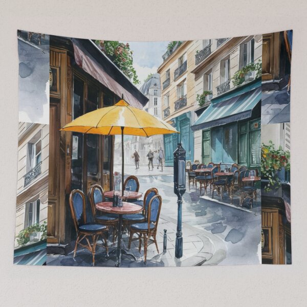 Item preview, Paris Cafe Watercolor Illustration … By Carraann designed and sold by CARRAANN.