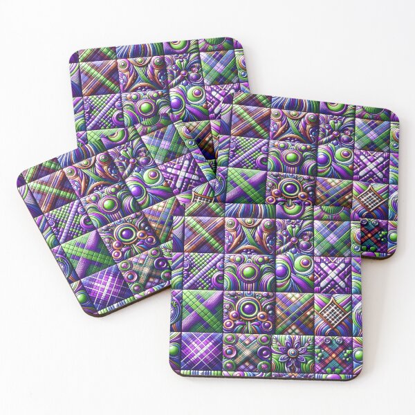 Item preview, Purple Quilt-Like Bohemian Pattern designed and sold by NeatSplash.