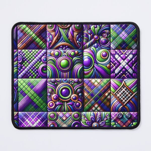 Item preview, Purple Quilt-Like Bohemian Pattern designed and sold by NeatSplash.