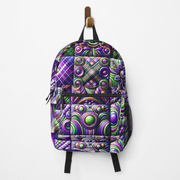 Item preview, Purple Quilt-Like Bohemian Pattern designed and sold by NeatSplash.