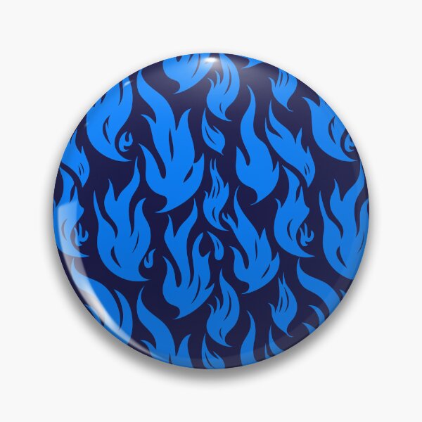 Item preview, Blue Fire Flames Hot Pattern Design designed and sold by patternsoup.
