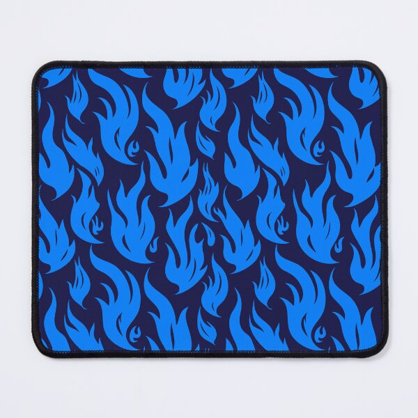 Aperçu de l'œuvre Conception de modèle chaud de flammes de feu bleu créée et vendue par patternsoup.