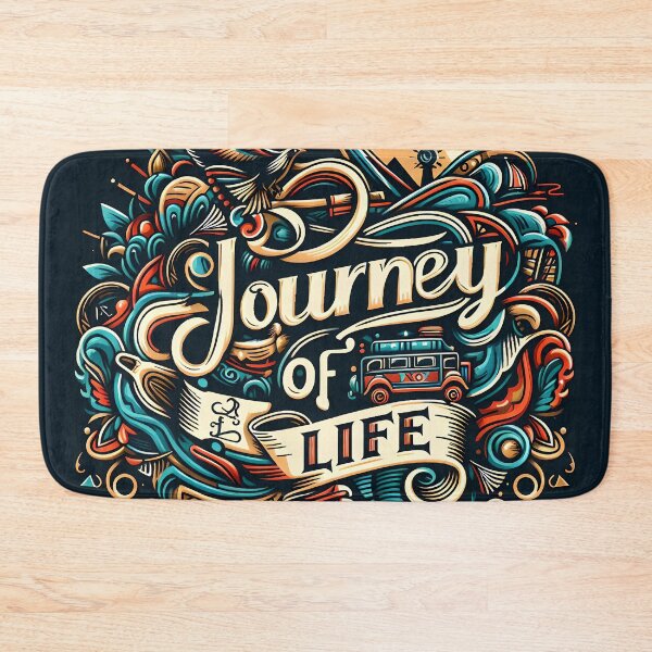 Item preview, Journey of life, typography designed and sold by maxmaj.