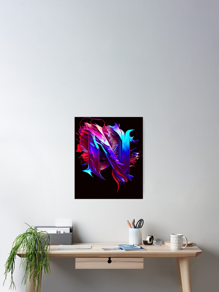 Thumbnail 2 of 3, Poster, Logo N Abstract designed and sold by VerniceFrazier.