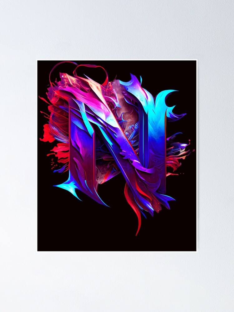 Thumbnail 1 of 3, Poster, Logo N Abstract designed and sold by VerniceFrazier.