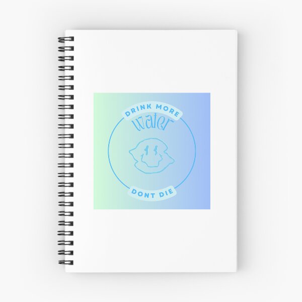 Item preview, Drink More Water Don't Die Blue Groovy Vaporwave Sticker Hydrated designed and sold by InMyDragonEra.