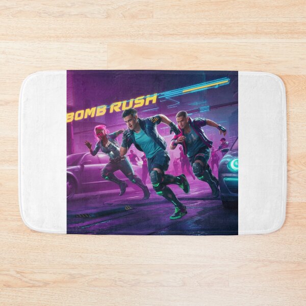 Item preview, "Neon Rush: Cyberpunk Action in the Night City" designed and sold by DesignEpic22.