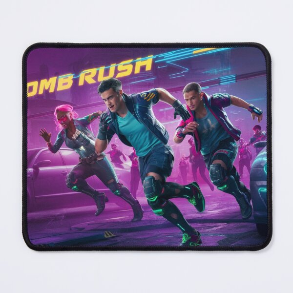 Item preview, "Neon Rush: Cyberpunk Action in the Night City" designed and sold by DesignEpic22.