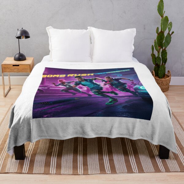 Item preview, "Neon Rush: Cyberpunk Action in the Night City" designed and sold by DesignEpic22.