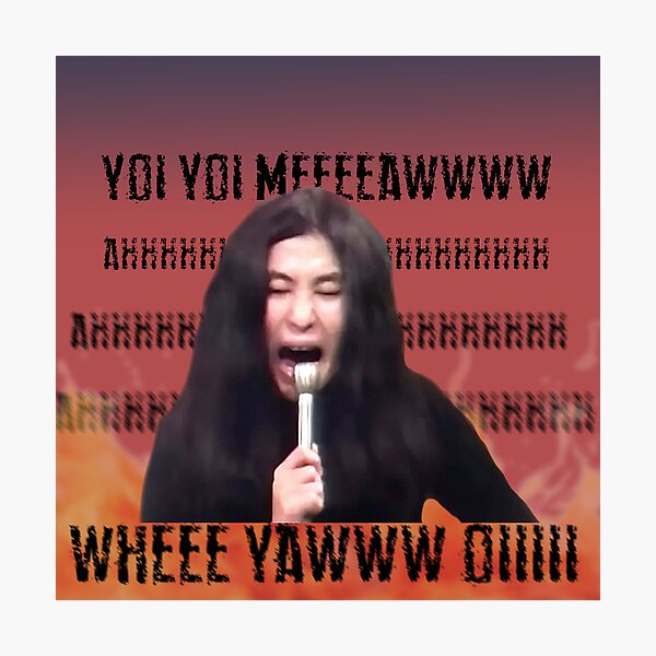 Item preview, Yoko Ono screaming and wailing designed and sold by Tomnel.