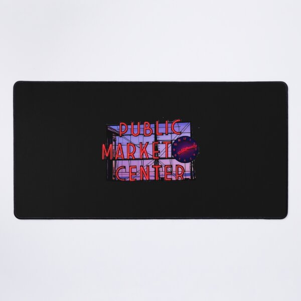 Item preview, Seattle Public Market Pike Place At Night Sticker designed and sold by RainCitySticker.