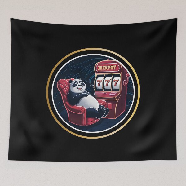 Item preview, Casino Gambling Panda at Slot Machine  designed and sold by SloganExpress.