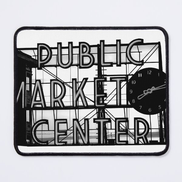 Item preview, Seattle Public Market Pike Place At Night Sticker designed and sold by RainCitySticker.