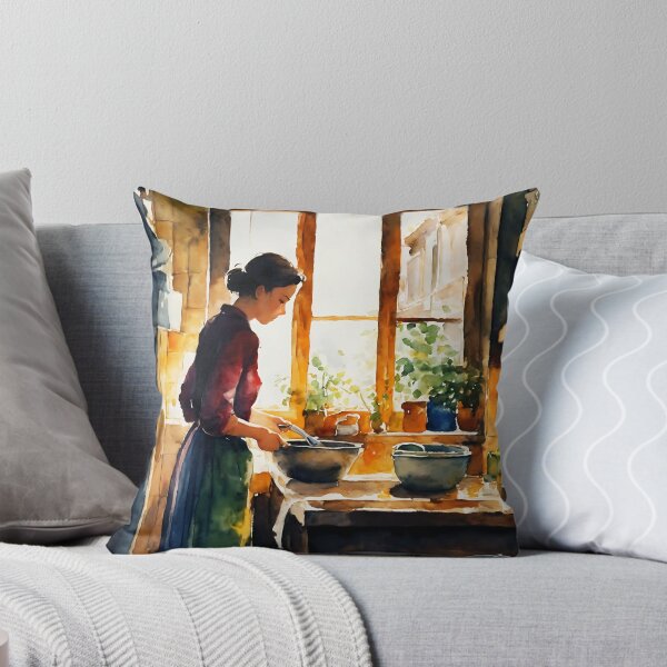 Item preview, watercolor apartment solitude designed and sold by soulfulpalette.