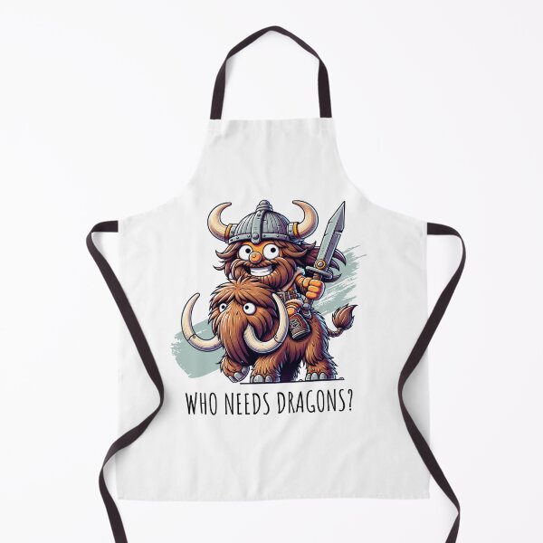 Item preview, Caricature of a Viking Warrior on a Mammoth, Best Viking Daddy Design designed and sold by DAMOTAmagazine.