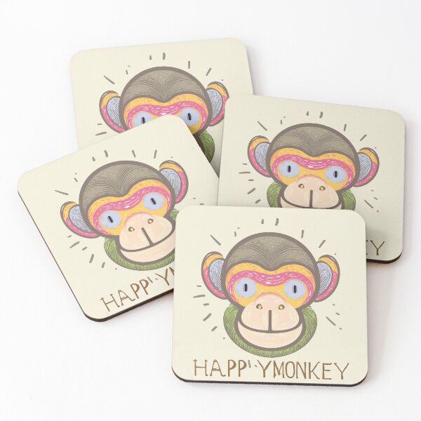 Item preview, Happy monkey designed and sold by Meancleys.