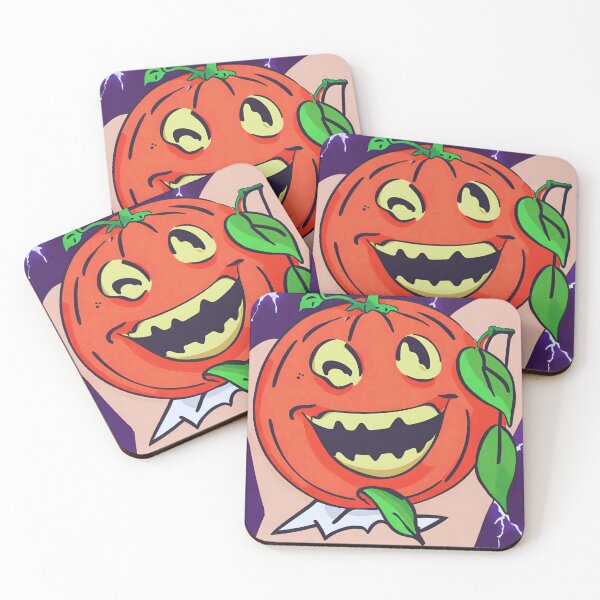 Item preview, Tomato Smile Emoji with Halloween Theme designed and sold by KINGSMILESTORE.