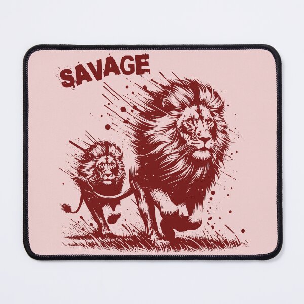 Item preview, lions running through the savanna designed and sold by santiagoml.