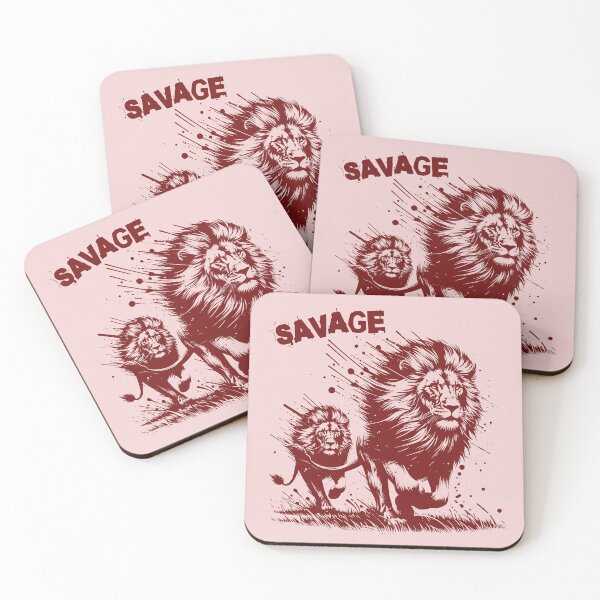 Item preview, lions running through the savanna designed and sold by santiagoml.