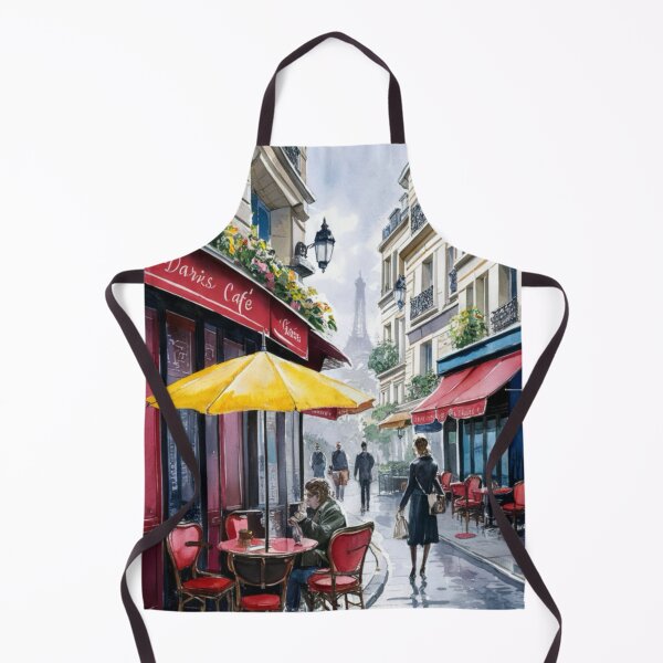 Item preview, Paris Cafe Watercolor Illustration … By Carraann designed and sold by CARRAANN.