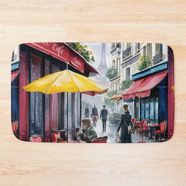 Item preview, Paris Cafe Watercolor Illustration … By Carraann designed and sold by CARRAANN.