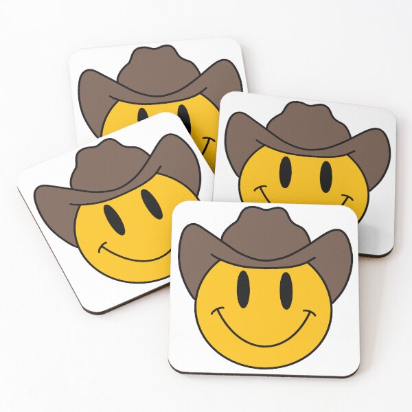 Item preview, Cowboy Smiley Face designed and sold by pinkelephantds.