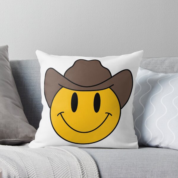Item preview, Cowboy Smiley Face designed and sold by pinkelephantds.