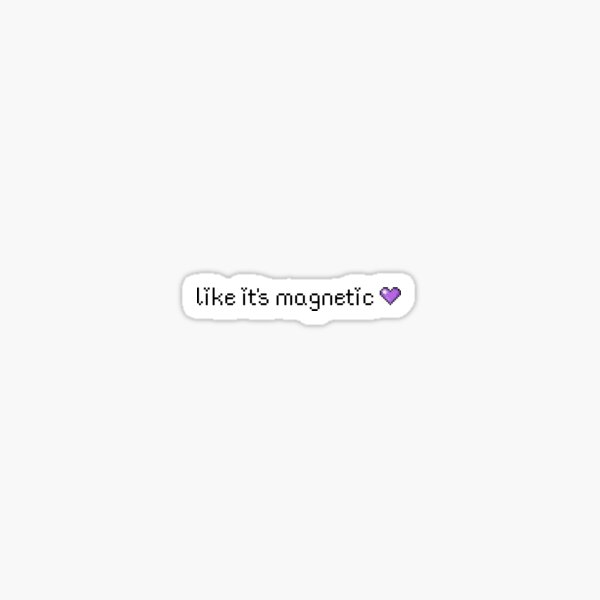 "Like It's Magnetic Illit Lyrics Kpop " Sticker for Sale by ...