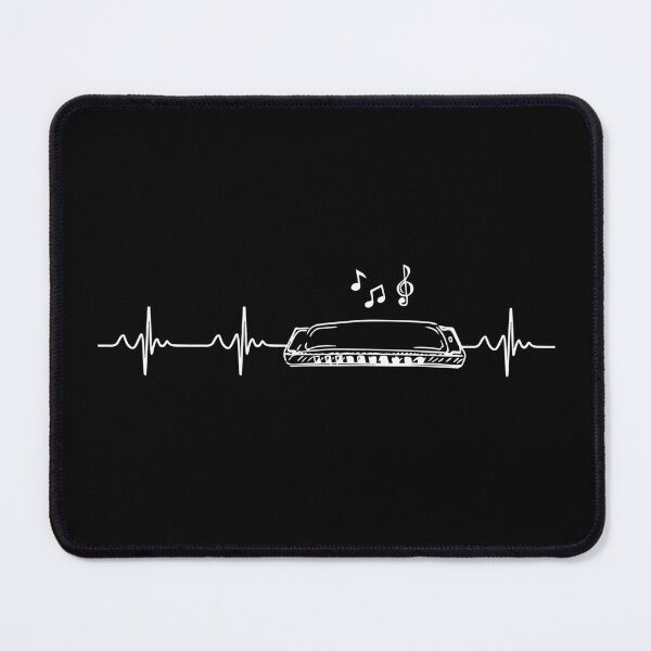Item preview, Harmonica Wind Instrument Lover Heartbeat Lifeline designed and sold by PRINTED ..