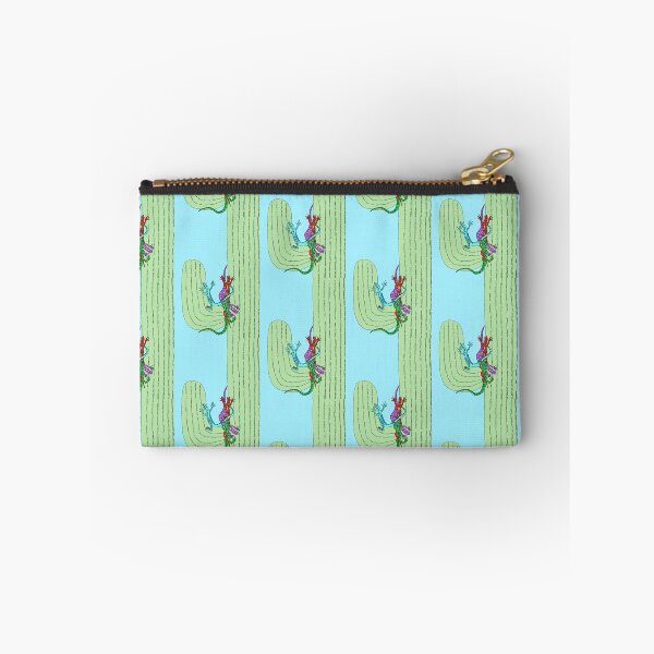 Item preview, Four Colorful Lizards Celebrating Life on a Saguaro Cactus designed and sold by JoyousArt4u.