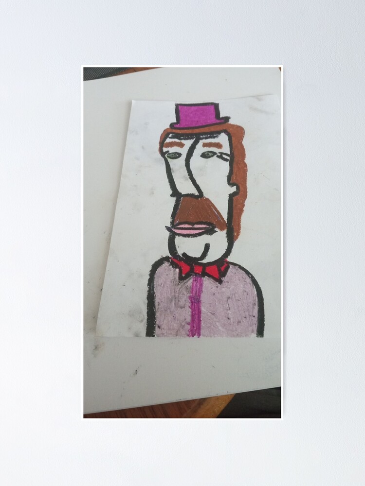 Thumbnail 1 of 3, Poster, Abstract face designed and sold by Baileysabstract.