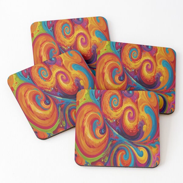 Item preview, Abstract Colourful swirly Pattern designed and sold by druidwolfart.
