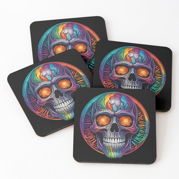 Item preview, Rainbow Life & Death Skull designed and sold by ArtByFrancis.