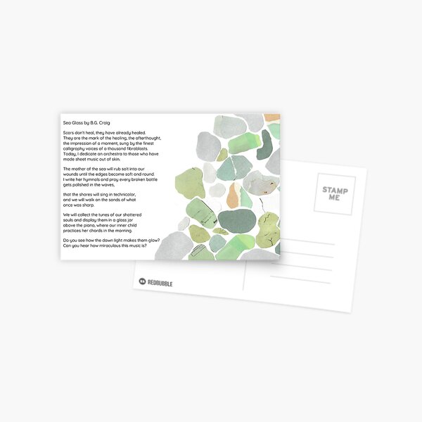 Item preview, Sea Glass (Full Poem) designed and sold by Briana Craig.