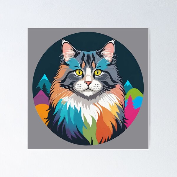 Item preview, Norwegian Forest Cat designed and sold by WildlifeInc.
