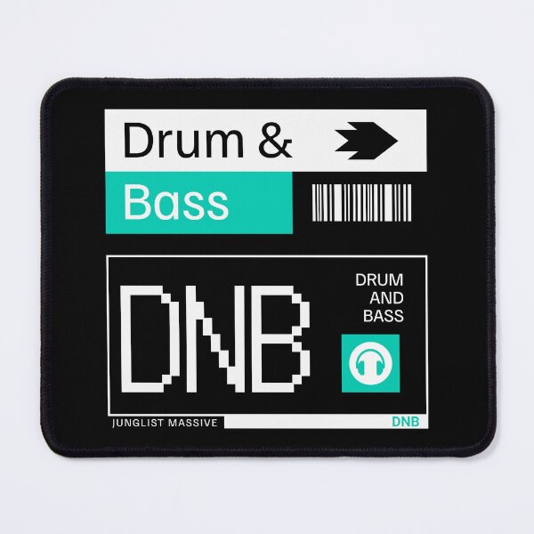 Item preview, DRUM AND BASS - DNB Ticket Steez (white/teal) designed and sold by Discothreadz.