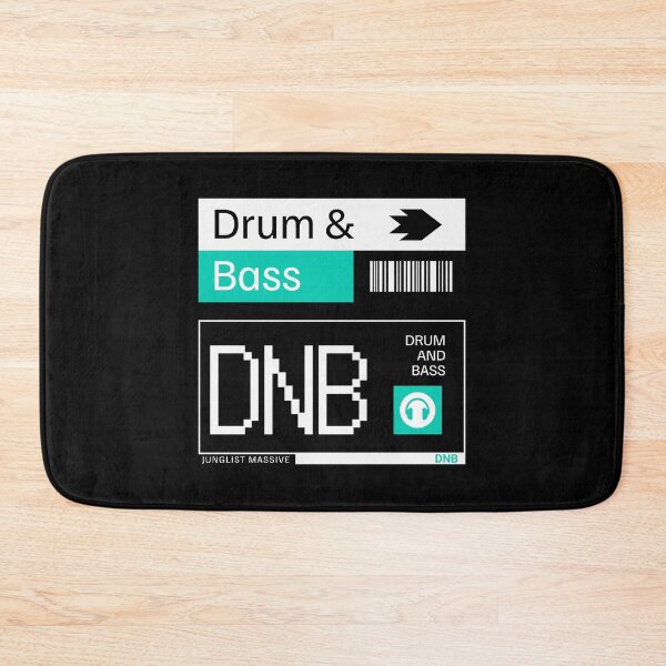 Item preview, DRUM AND BASS  - DNB Ticket Steez (white/teal)  designed and sold by Discothreadz.