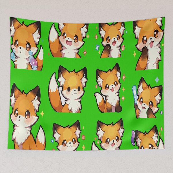 Artikelvorschau, Anime grüner Fuchs entworfen und verkauft von DofinaSur.