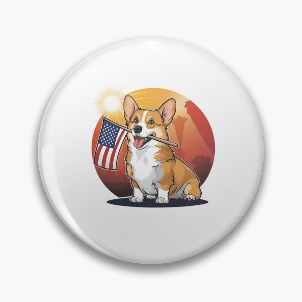 Item preview, Flag Waving Corgi designed and sold by Peter Stawicki.
