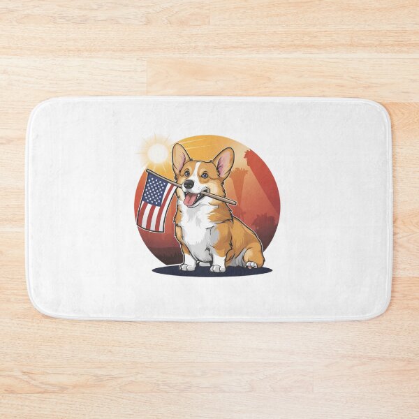 Item preview, Flag Waving Corgi designed and sold by Peter Stawicki.