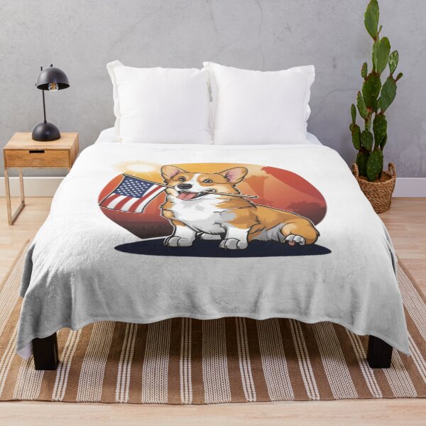 Item preview, Flag Waving Corgi designed and sold by Peter Stawicki.