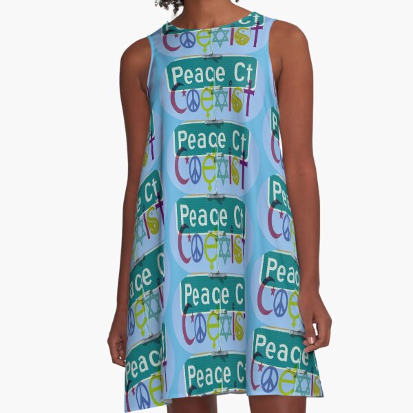 Peace Court / Coexist A-Line Dress