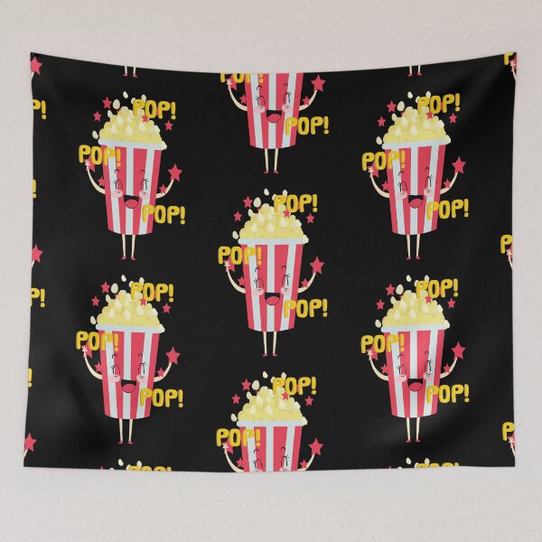 Item preview, happy popcorn funny mask masks mouth nose mouthguard sayings nose protection face mask funny sayings unisex motif designed and sold by Mark Sukra.