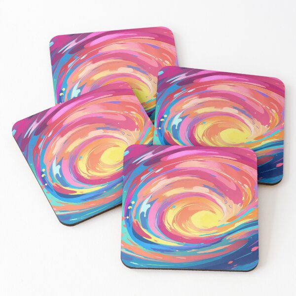 Item preview, Rainbow wind tunnel abstract art designed and sold by PrettyPinkSkies.