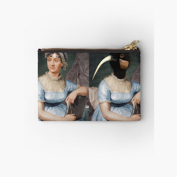 Item preview, Jane Austen original alongside birdhead designed and sold by AmateurAusten.
