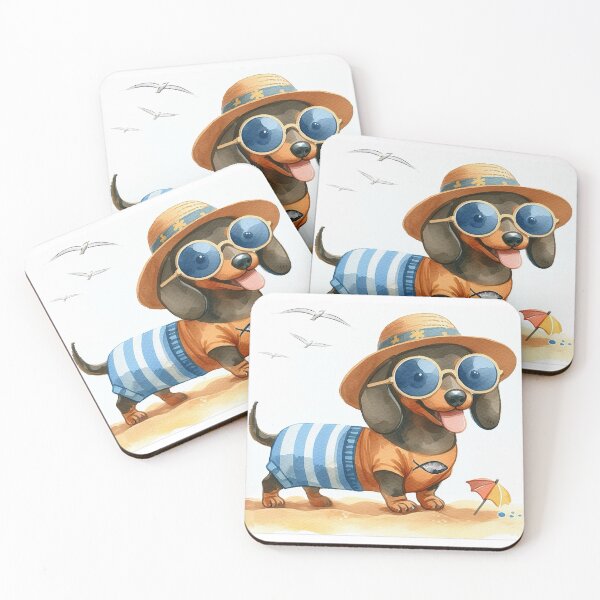 Item preview, Doxie Beach Day  designed and sold by ClearNight.